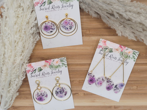 Barbie-Inspired Pink Floral Earring Collection