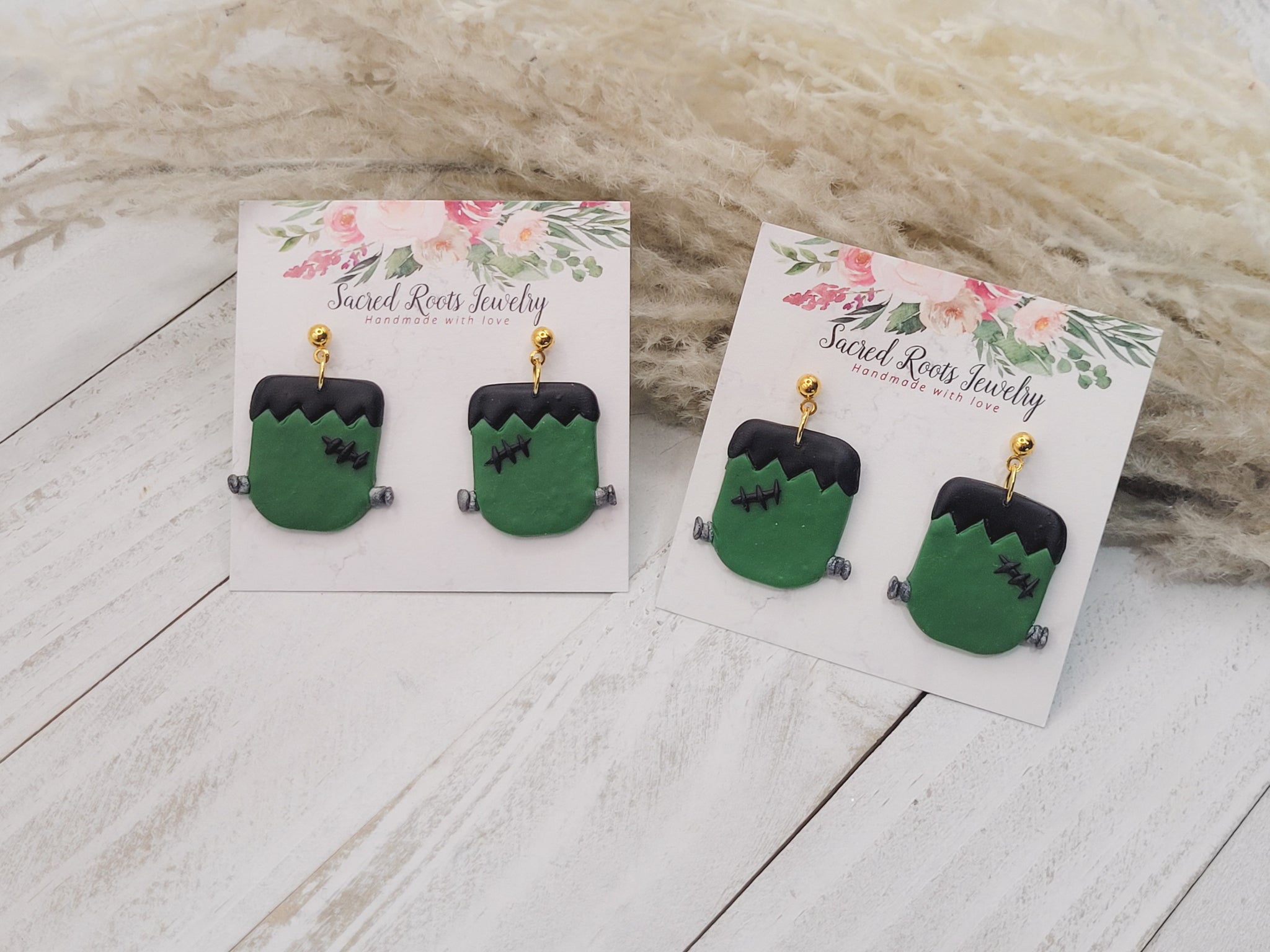 Frankenstein Head Dangle Earring